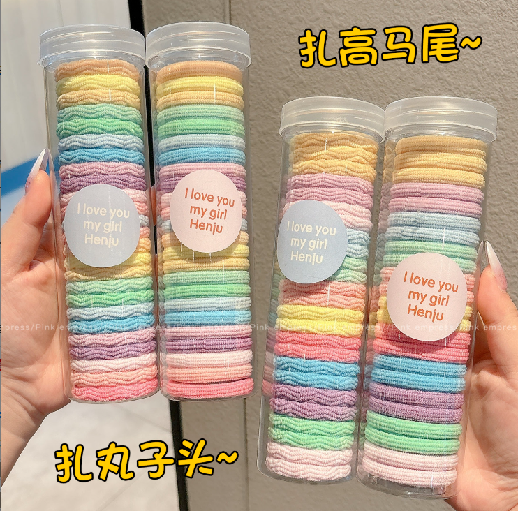 Soft Baby Hair Ties for Kids High Ponytail Hairstyle