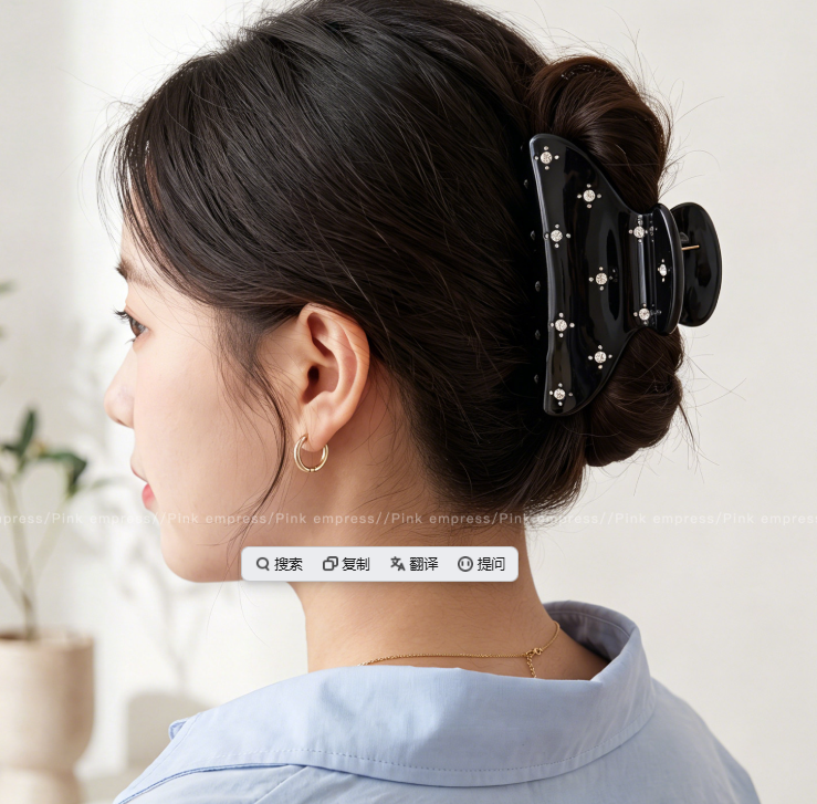 2026 New Acetate Medium Hair Claw Clips For Women With Thin Hair