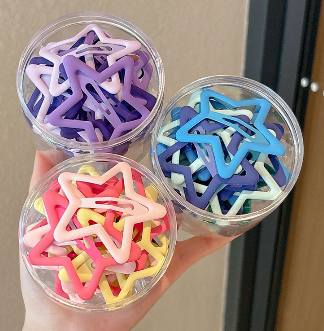 Large Star Side Hair Clip For Girls